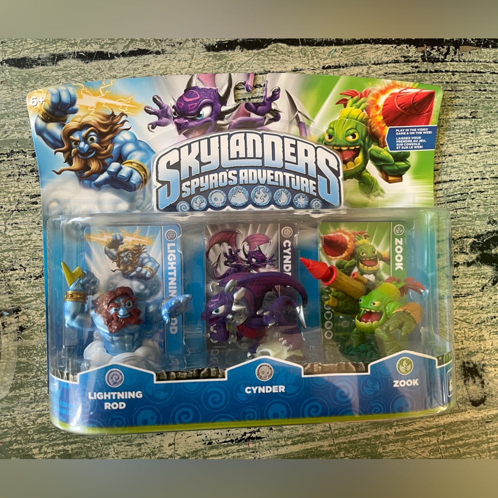 Spyro's Adventure 3 pack action figures.